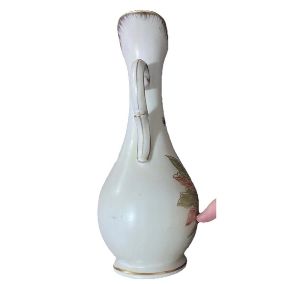 Meissen Porcelain Vase w/ 2 Blue Crossed Arrows Hand Painted. Gold Trim - Picture 14 of 16